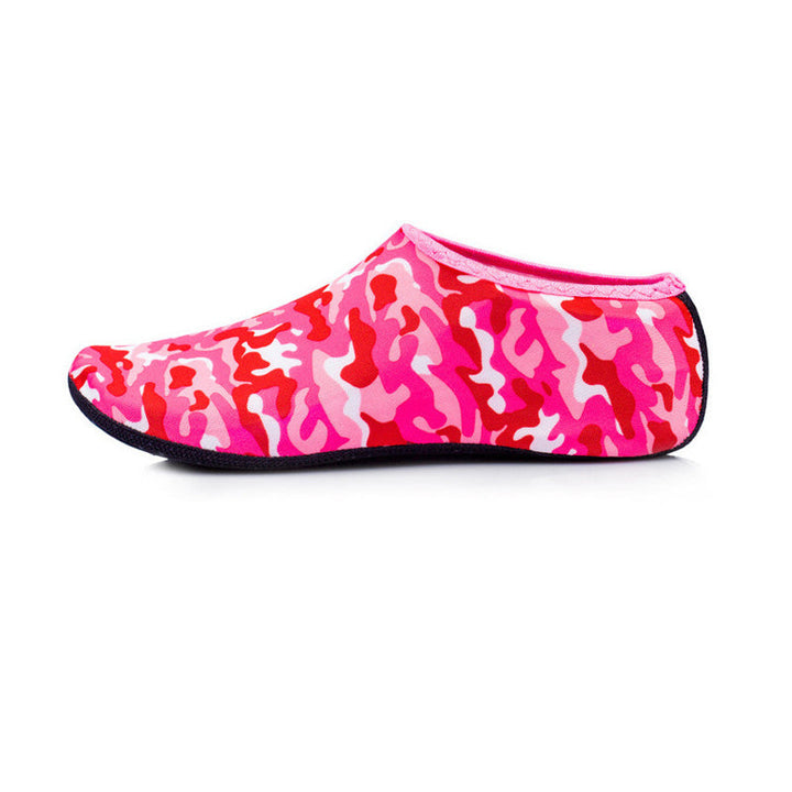 Unisex Wasserschuhe | Schnell trocknend | Bunt | Rutschfest | Socken-Camou Rot-XS-Luzern Mode