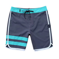 Surfshorts Herren | Wasserabweisend & schnelltrocknend | Verstellbare Taille | Atmungsaktiv-Dunkelgrau-S-Luzern Mode