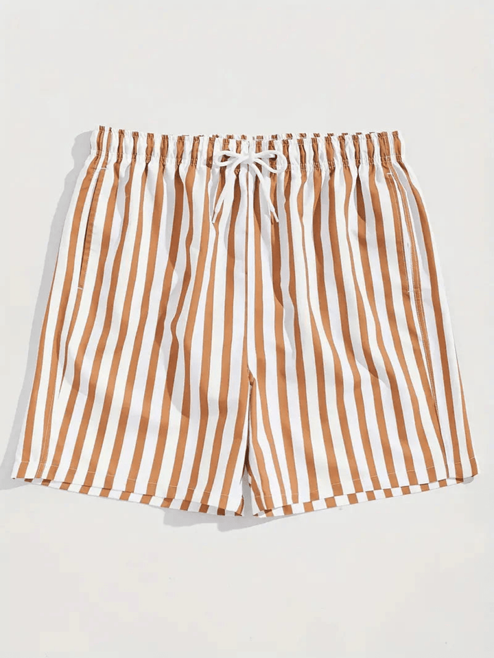 Herren Badeshorts Sommer | Schnelltrocknend | Bequem | Leicht | Strand | Pool-Erdig-Gelb-S-Luzern Mode