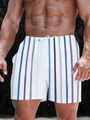 Herren Badeshorts Sommer | Schnelltrocknend | Bequem | Leicht | Strand | Pool-Grau-S-Luzern Mode