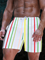 Herren Badeshorts Sommer | Schnelltrocknend | Bequem | Leicht | Strand | Pool-Rosa-Rot-S-Luzern Mode