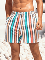 Herren Badeshorts Sommer | Schnelltrocknend | Bequem | Leicht | Strand | Pool-Rot-S-Luzern Mode