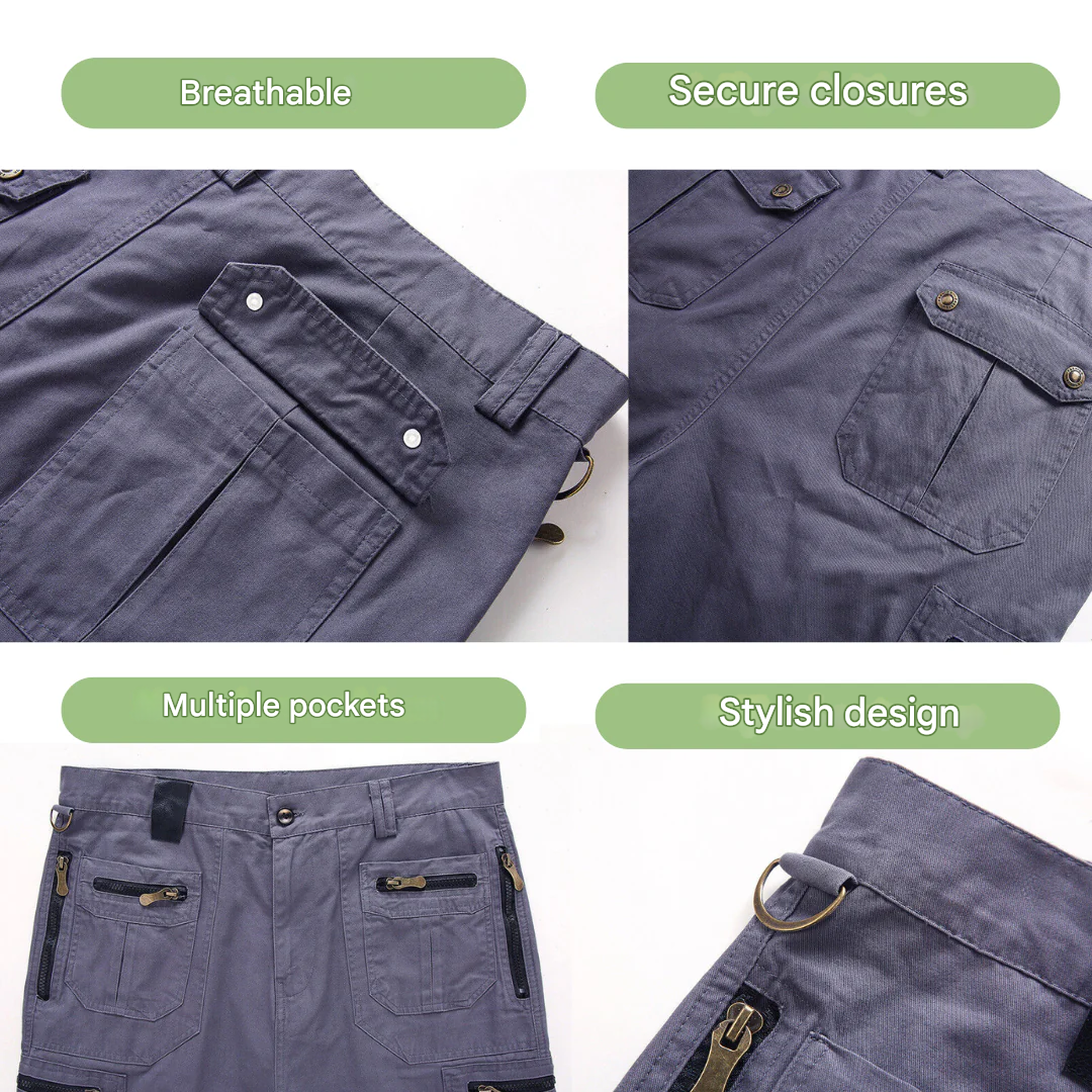 Outdoor Cargoshorts Herren Sommer | Schnell trocknend | Bequeme Shorts bis 5XL-Luzern Mode