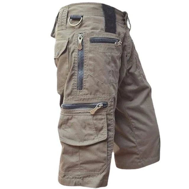 Outdoor Cargoshorts Herren Sommer | Schnell trocknend | Bequeme Shorts bis 5XL-Hellbraun-S-Luzern Mode