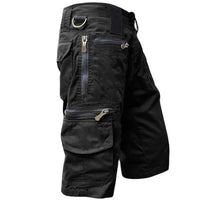 Outdoor Cargoshorts Herren Sommer | Schnell trocknend | Bequeme Shorts bis 5XL-Schwarz-S-Luzern Mode