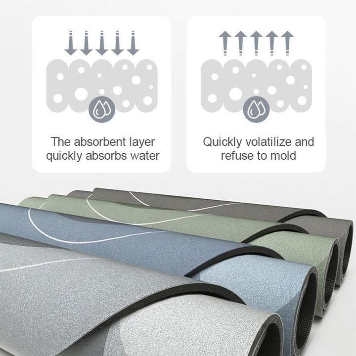 Badematte | Absorbierend, Schnelltrocknend, Luxuriös, Weich, Komfortabel, Mikrofaser-Luzern Mode