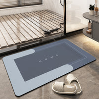 Badematte | Absorbierend, Schnelltrocknend, Luxuriös, Weich, Komfortabel, Mikrofaser-Blau-Rechteckig-40*60 cm-Luzern Mode