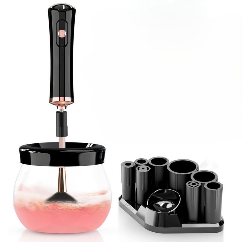 Make-up Pinselreiniger | Elektrisch Hygienisch Automatisch Schnell Trocknend-Zwart-Luzern Mode