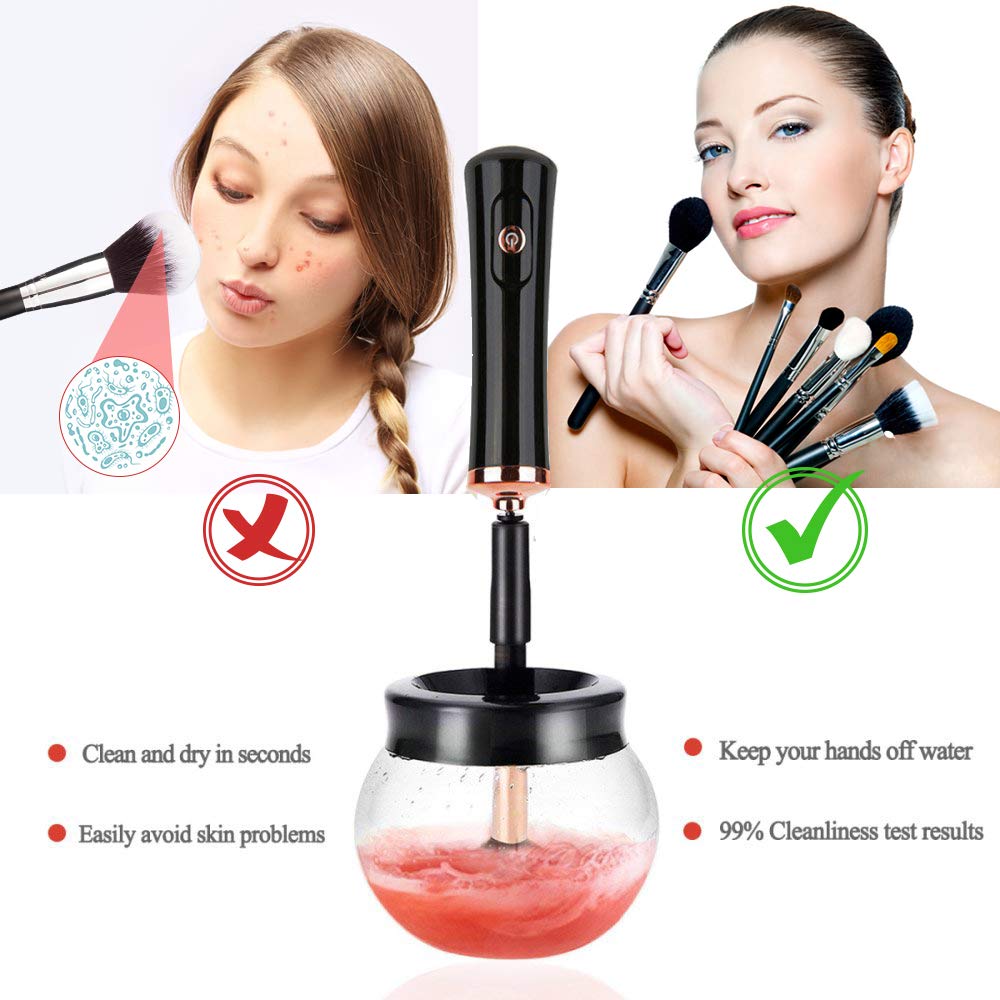 Make-up Pinselreiniger | Elektrisch Hygienisch Automatisch Schnell Trocknend-Luzern Mode