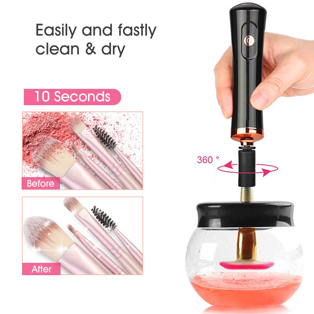 Make-up Pinselreiniger | Elektrisch Hygienisch Automatisch Schnell Trocknend-Luzern Mode