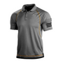Outdoor Poloshirt Herren Sommer | Schnelltrocknend & atmungsaktiv | Leicht & funktional-Grau-S-Luzern Mode