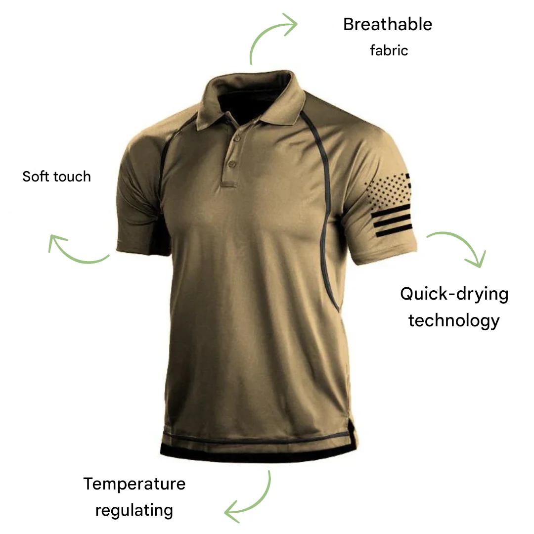 Outdoor Poloshirt Herren Sommer | Schnelltrocknend & atmungsaktiv | Leicht & funktional-Luzern Mode