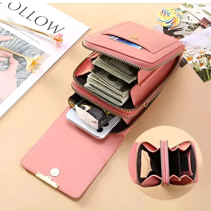 Hochwertige Lederhandtasche mit Handyfach für Damen-Luzern Mode