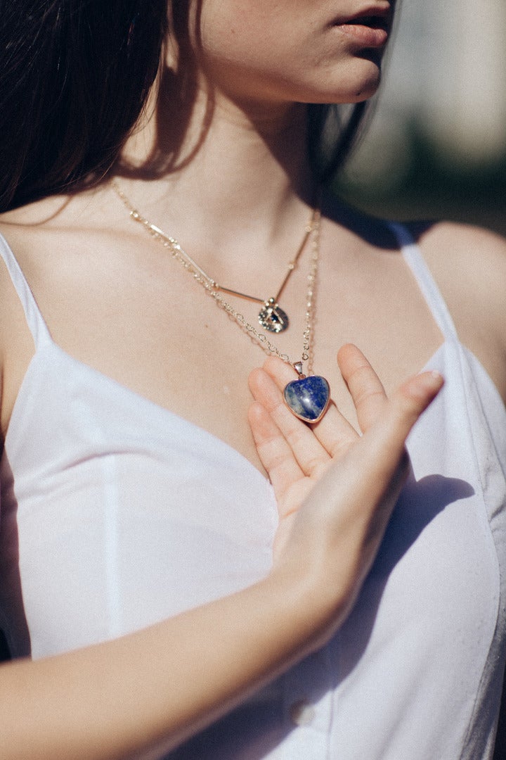 Edelsteinkette | Lapislazuli | Schützend | Stilvoll | Nachhaltig | Natürlich-Luzern Mode