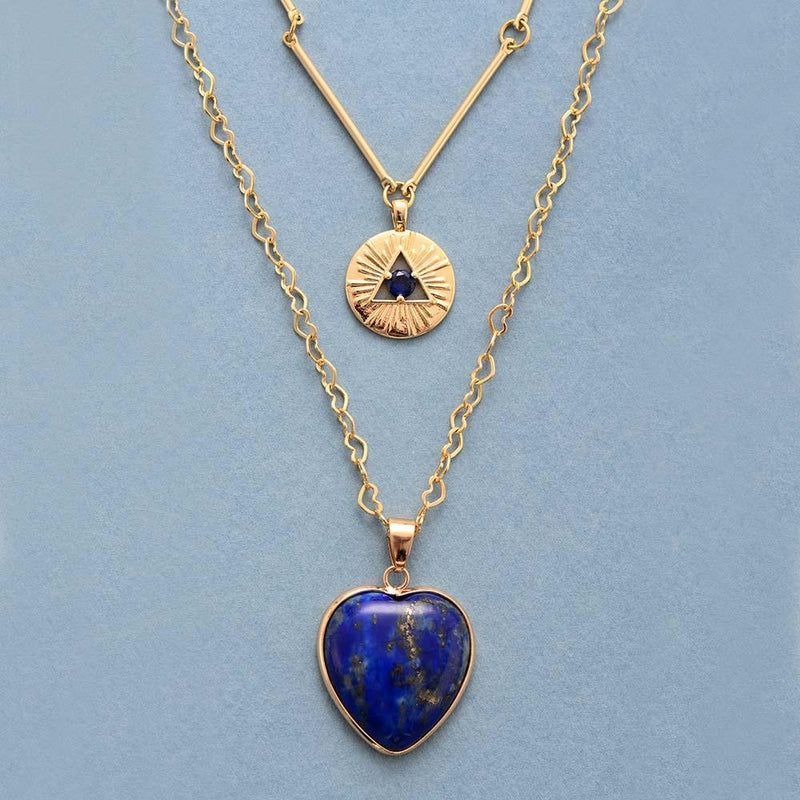 Edelsteinkette | Lapislazuli | Schützend | Stilvoll | Nachhaltig | Natürlich-Luzern Mode