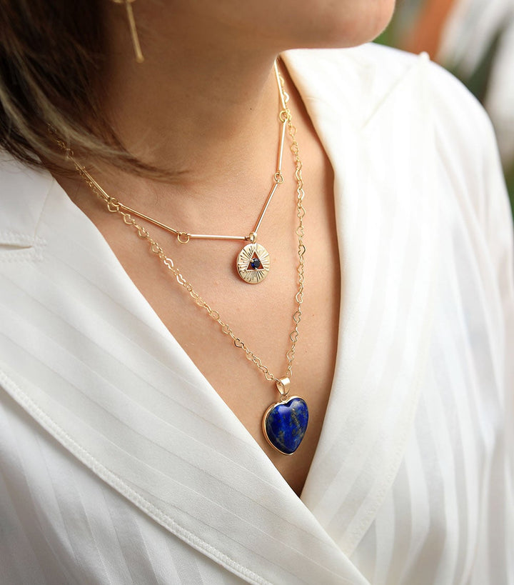 Edelsteinkette | Lapislazuli | Schützend | Stilvoll | Nachhaltig | Natürlich-Luzern Mode