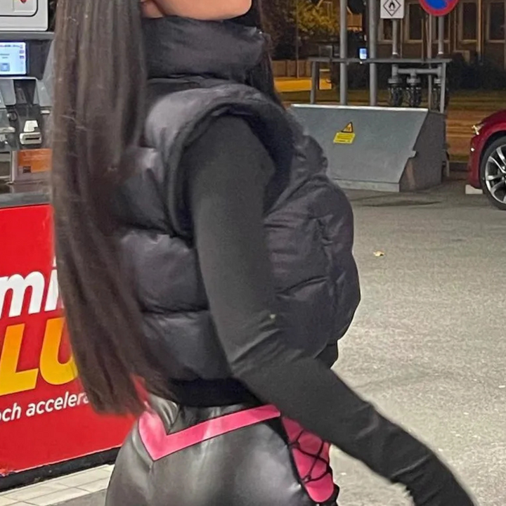 Damen Steppweste mit Reißverschluss für Herbst/Winter-Luzern Mode