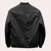 Herren Windbreaker Jacke mit Druckknöpfen und Taschen-Luzern Mode