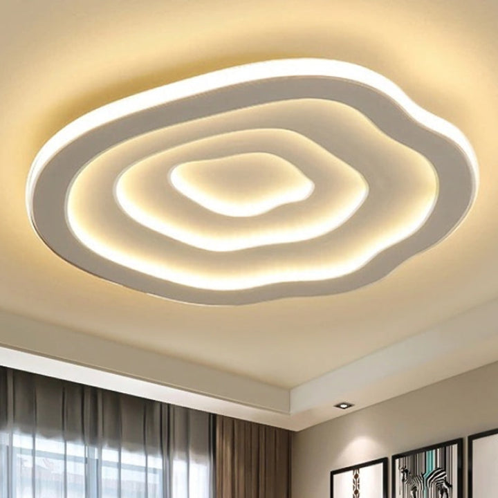 Deckenleuchte | Acryl | Modern | Weiß | LED | Energiesparend | Kompakt-Warm-40 cm-Luzern Mode