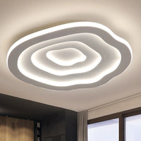 Deckenleuchte | Acryl | Modern | Weiß | LED | Energiesparend | Kompakt-Weiß-40 cm-Luzern Mode