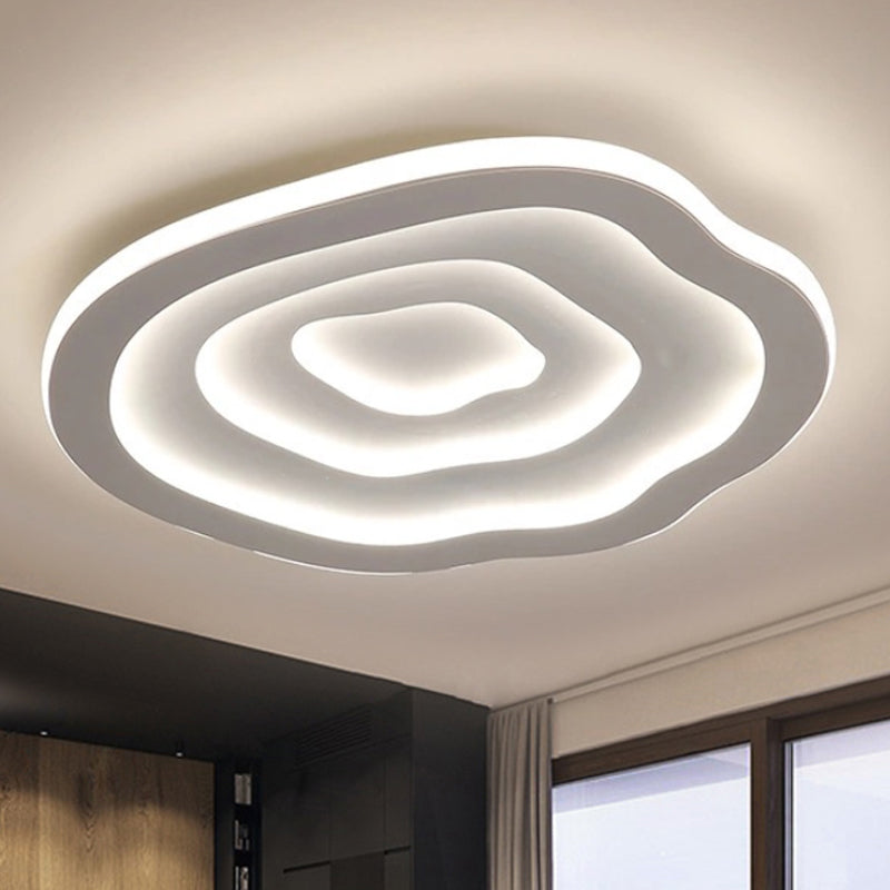 Deckenleuchte | Acryl | Modern | Weiß | LED | Energiesparend | Kompakt-Weiß-40 cm-Luzern Mode