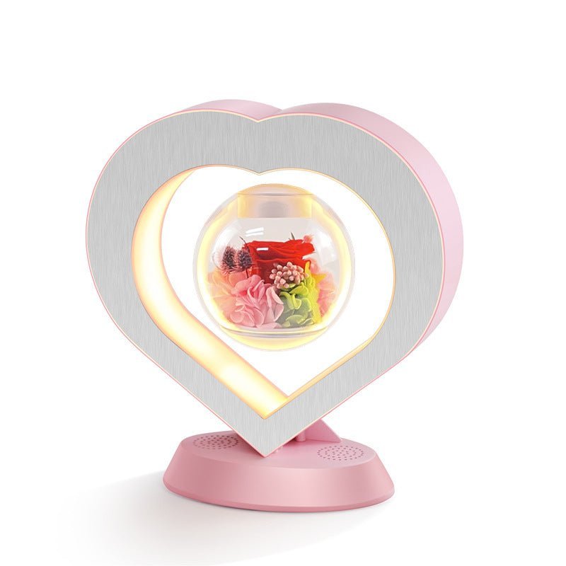 Schwebende Lampe | Herz | Touchbedienung | Magnetisch | USB | Transparent-Rote Rose-Nein-Luzern Mode