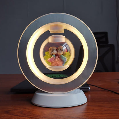 Schwebende Lampe | Herz | Touchbedienung | Magnetisch | USB | Transparent-Süßer Liebhaber-Nein-Luzern Mode