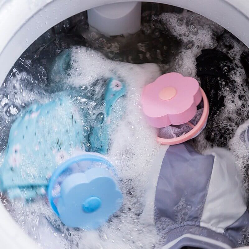 Fusselentferner | Waschmaschine Wiederverwendbar Langlebig Praktisch Polyester-2 Stück Blau-Luzern Mode