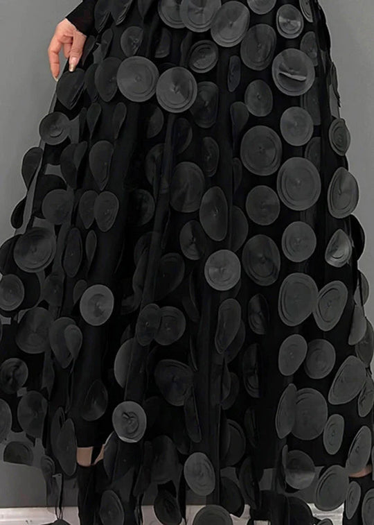 Rock mit Punkteprint | Einheitsgröße | Lang | Schwungvoll | Polyester-Mix-Luzern Mode