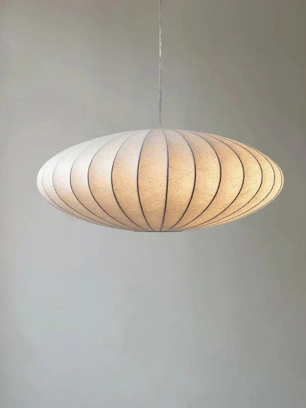 Seiden-Hängeleuchte | Krone Elegant Langlebig Vielseitig Luxus Einzigartig Weiß-Luzern Mode