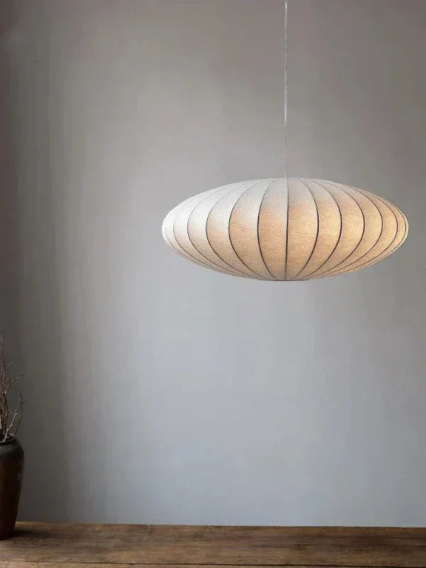 Seiden-Hängeleuchte | Krone Elegant Langlebig Vielseitig Luxus Einzigartig Weiß-D30cm-Luzern Mode