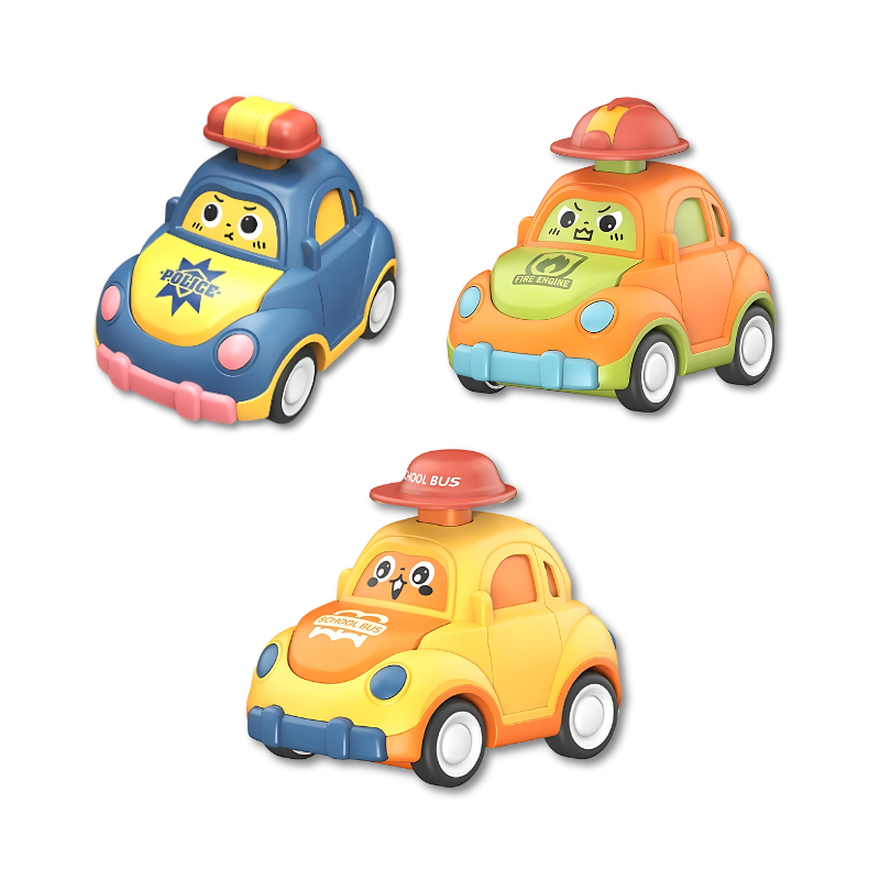 Spielzeugautoset | Selbstfahrend Robust Langlebig Spaß Kreativ Farbig-3-Pack-Luzern Mode