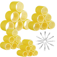12er Set Haarwickler & Clips für Volumen und Locken-Gelb-Luzern Mode