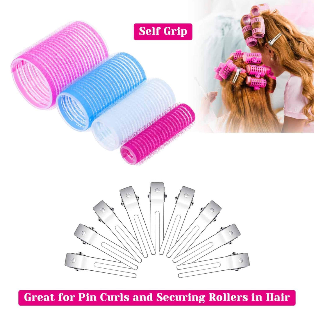 12er Set Haarwickler & Clips für Volumen und Locken-Luzern Mode