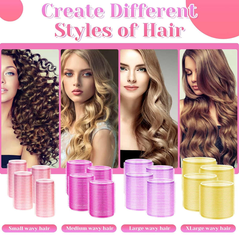 12er Set Haarwickler & Clips für Volumen und Locken-Luzern Mode