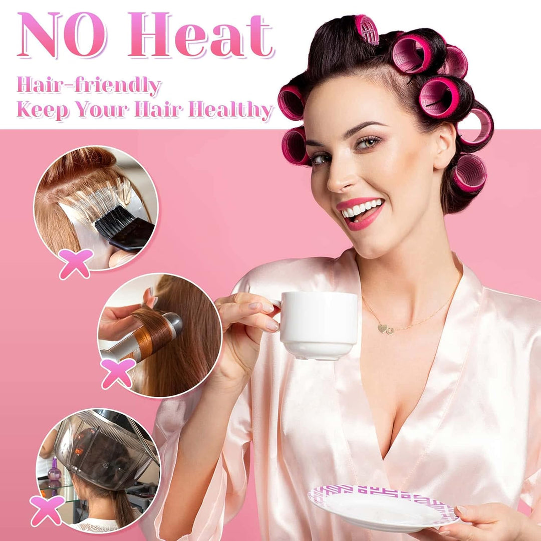 12er Set Haarwickler & Clips für Volumen und Locken-Luzern Mode