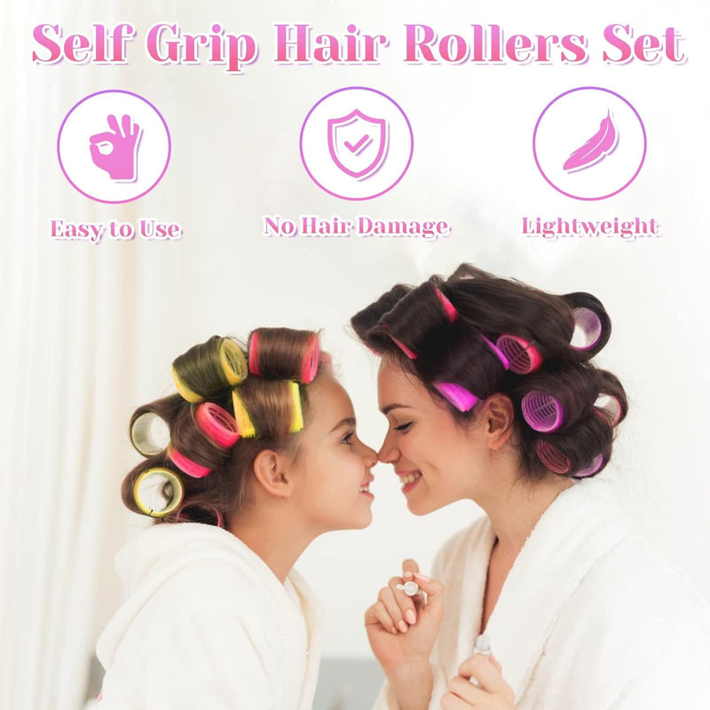 12er Set Haarwickler & Clips für Volumen und Locken-Luzern Mode