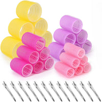 12er Set Haarwickler & Clips für Volumen und Locken-Mehrfarbig B-Luzern Mode