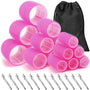 12er Set Haarwickler & Clips für Volumen und Locken-Rosa-Luzern Mode