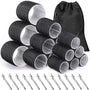 12er Set Haarwickler & Clips für Volumen und Locken-Schwarz-Luzern Mode