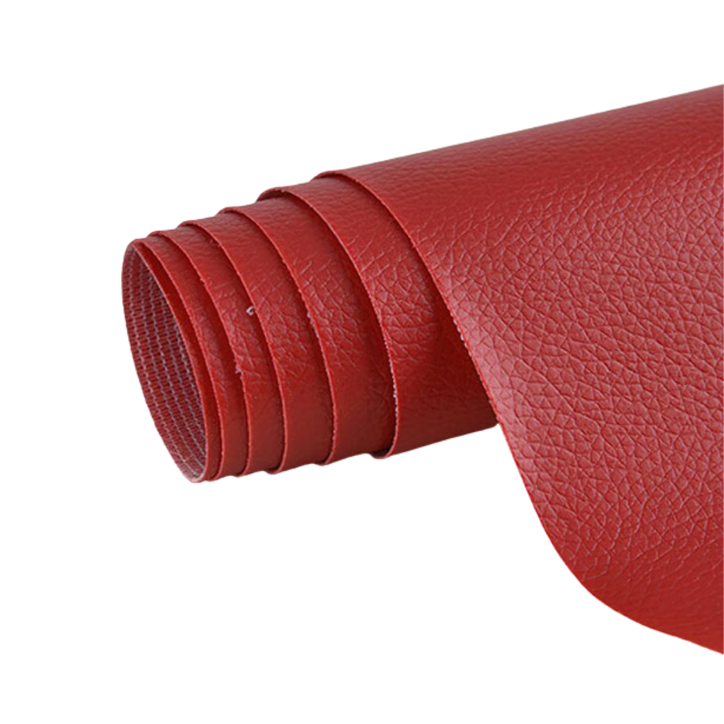 Reparaturflicken für Leder | Selbstklebend | Für Kleidung und Möbel-Rot-Luzern Mode