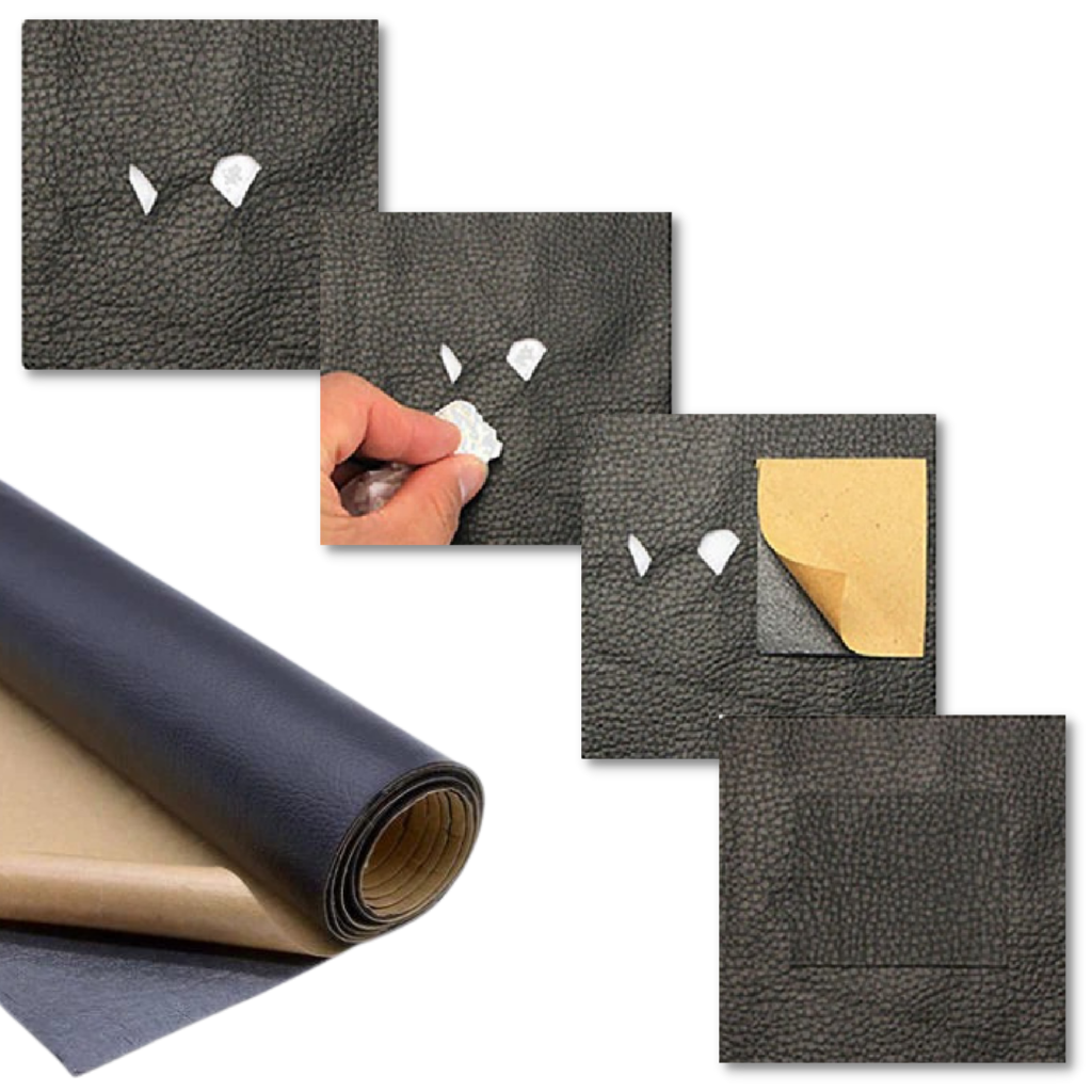 Reparaturflicken für Leder | Selbstklebend | Für Kleidung und Möbel-Luzern Mode