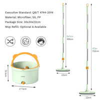 Selbstrotierender Wischmopp | Hände-frei Vielseitig Mikrofaser Langlebig SpinMop-Luzern Mode