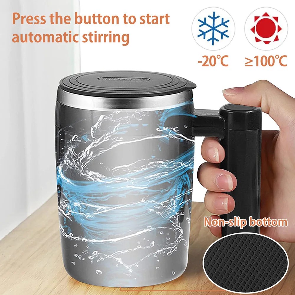 Selbstumrührender Becher | Innovativ – Vielseitig – Langlebig – Praktisch – USB-Luzern Mode