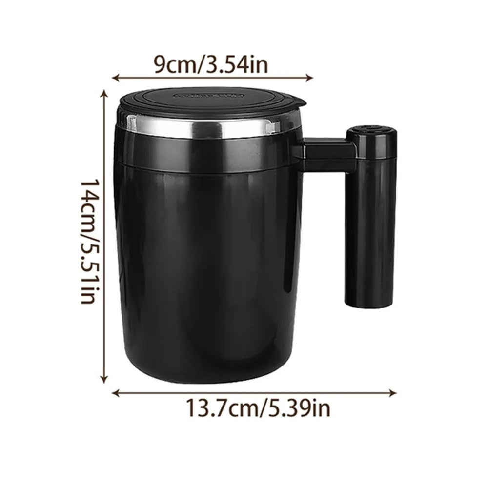 Selbstumrührender Becher | Innovativ – Vielseitig – Langlebig – Praktisch – USB-Schwarz-Luzern Mode