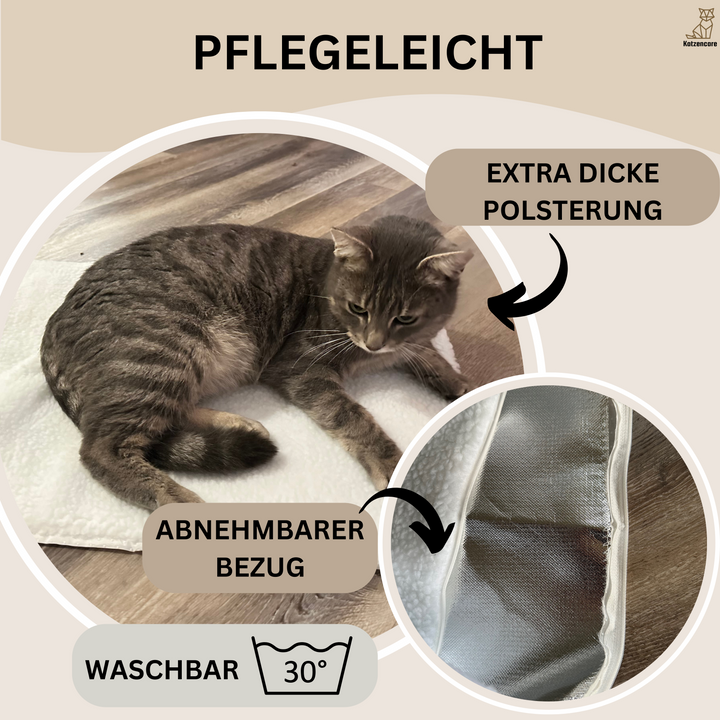 Selbstwärmende Katzenmatte | Weich | Komfortabel | Isolierend | Warm-Luzern Mode