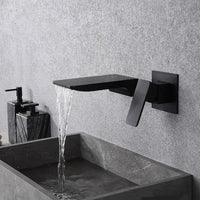 Wandhahn | Sensor | Modern | Kontaktlos | Messing | Glatt | Wasserfall-Schwarz-Luzern Mode