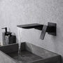 Wandhahn | Sensor | Modern | Kontaktlos | Messing | Glatt | Wasserfall-Schwarz-Luzern Mode