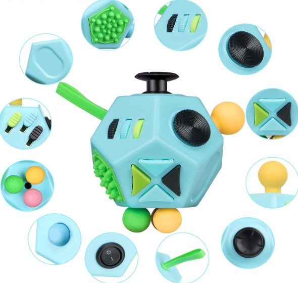 Sensorischer Spielwürfel | Anti-Stress | Langlebig | Vielseitig | Interaktiv-Luzern Mode