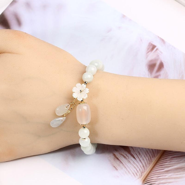 Jade Armband | Beruhigend Heilend Stilvoll Handgefertigt Einzigartig Vergoldet-Luzern Mode